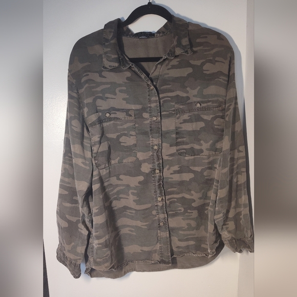 Sanctuary Camo Shirt Jacket Size XL #557 - Picture 1 of 3